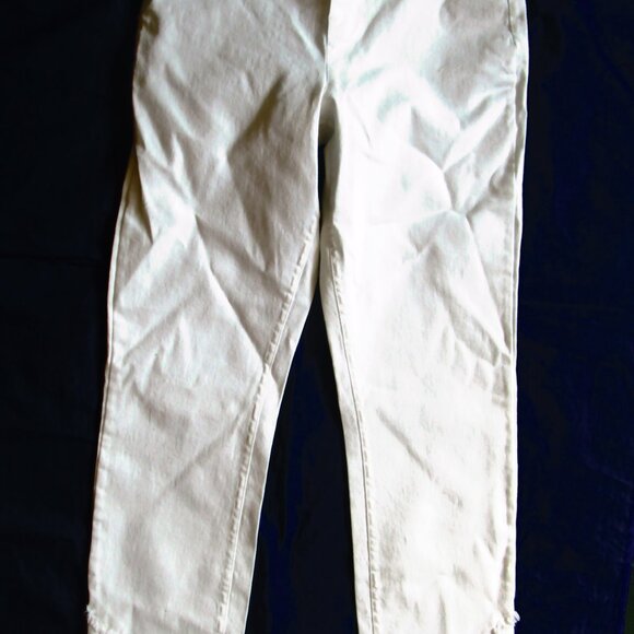 WOMEN'S WHITE JEANS-SMALL (4-6)-ZEZA B-NEW - Picture 1 of 4